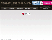 Tablet Screenshot of lipno246.cz